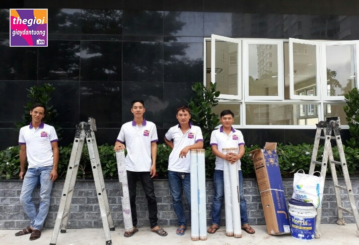 Đội thi công giấy dán tường Hàn Quốc chuyên nghiệp