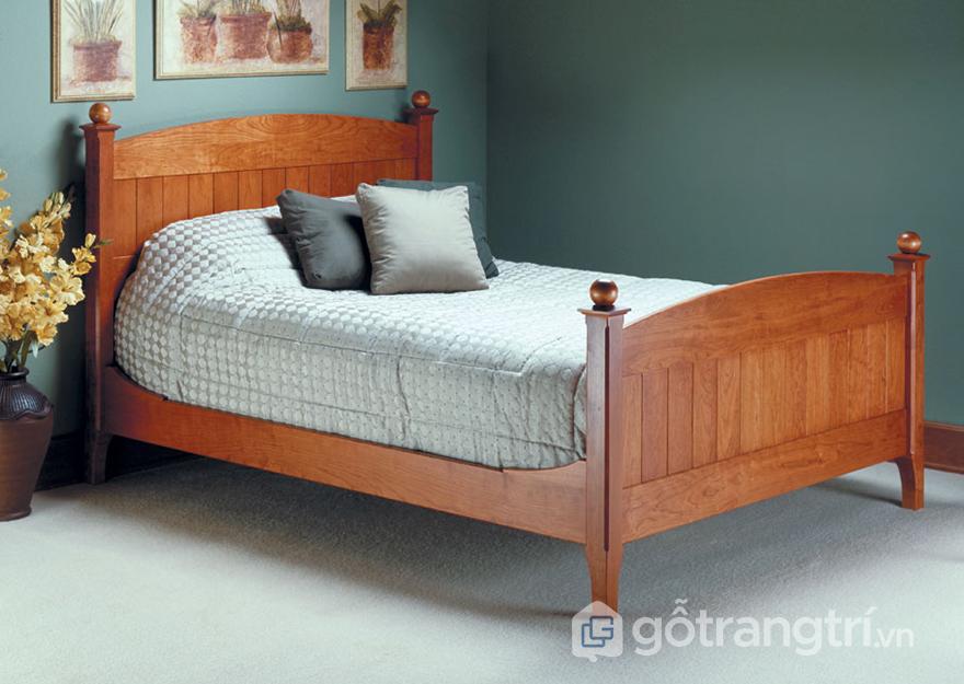 giường gỗ xoan đào 1 2m