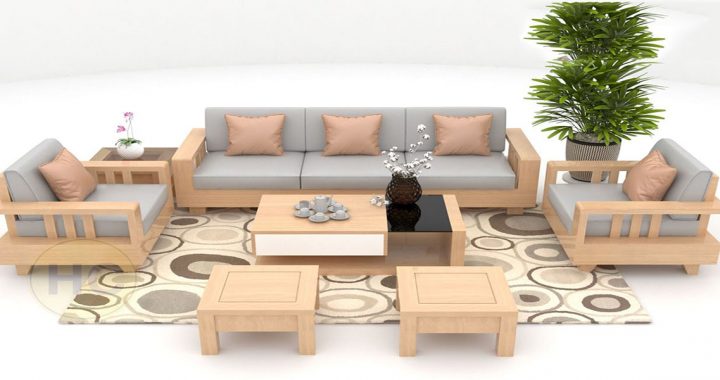 bộ sofa gỗ bàn ghế phòng khách